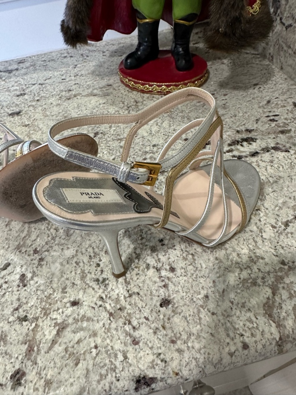 Prada Vintage Leather T-Strap Heels
Size: 37/7; Like new, beautiful condition - Picture 4 of 10